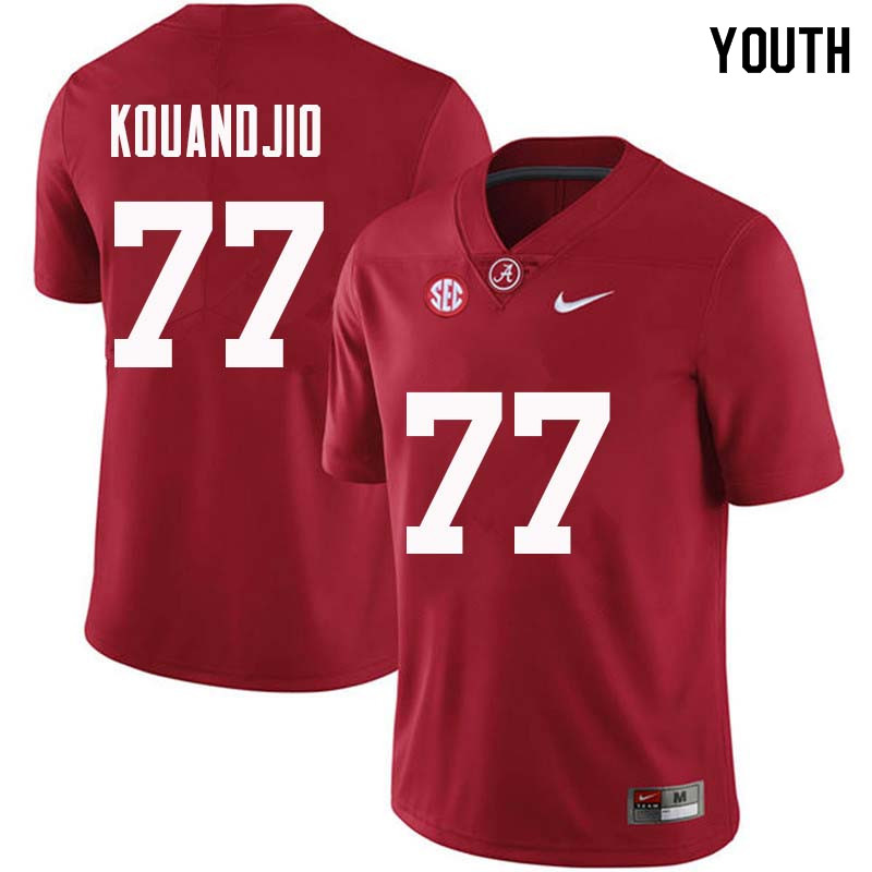 Youth #77 Arie Kouandjio Alabama Crimson Tide College Football Jerseys Sale-Crimson
